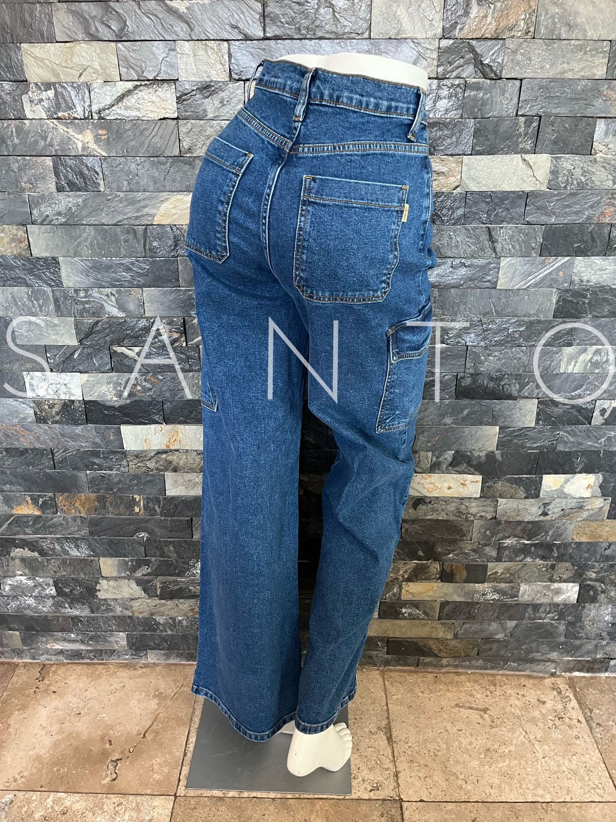 JEANS VIBRANT CARGO MEDIUM DENIM 1MP51331