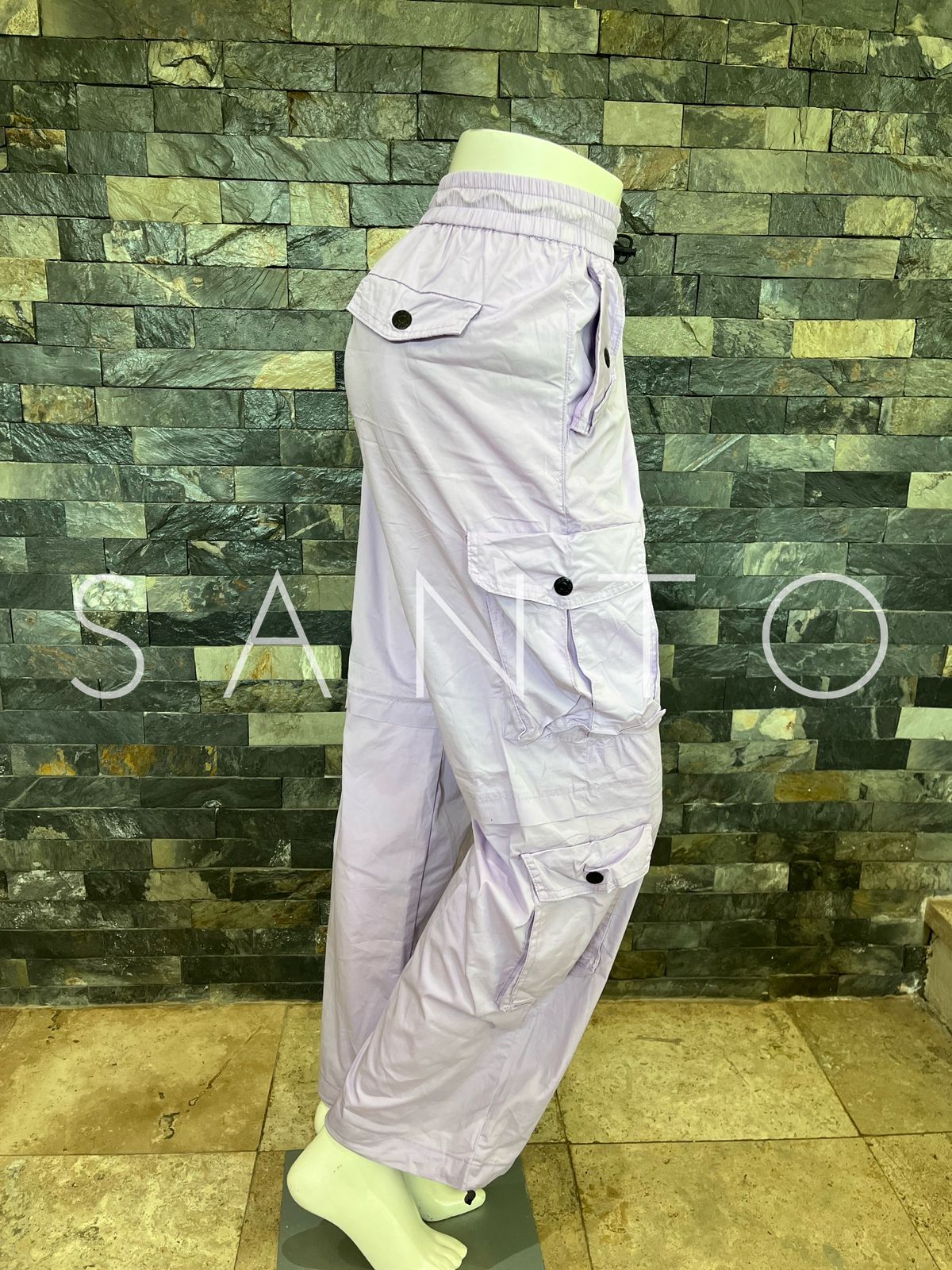 JEANS CARGO VIBRANT LILA