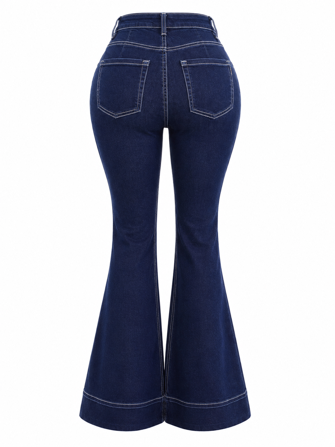 Jeans vibrant costura blanca
