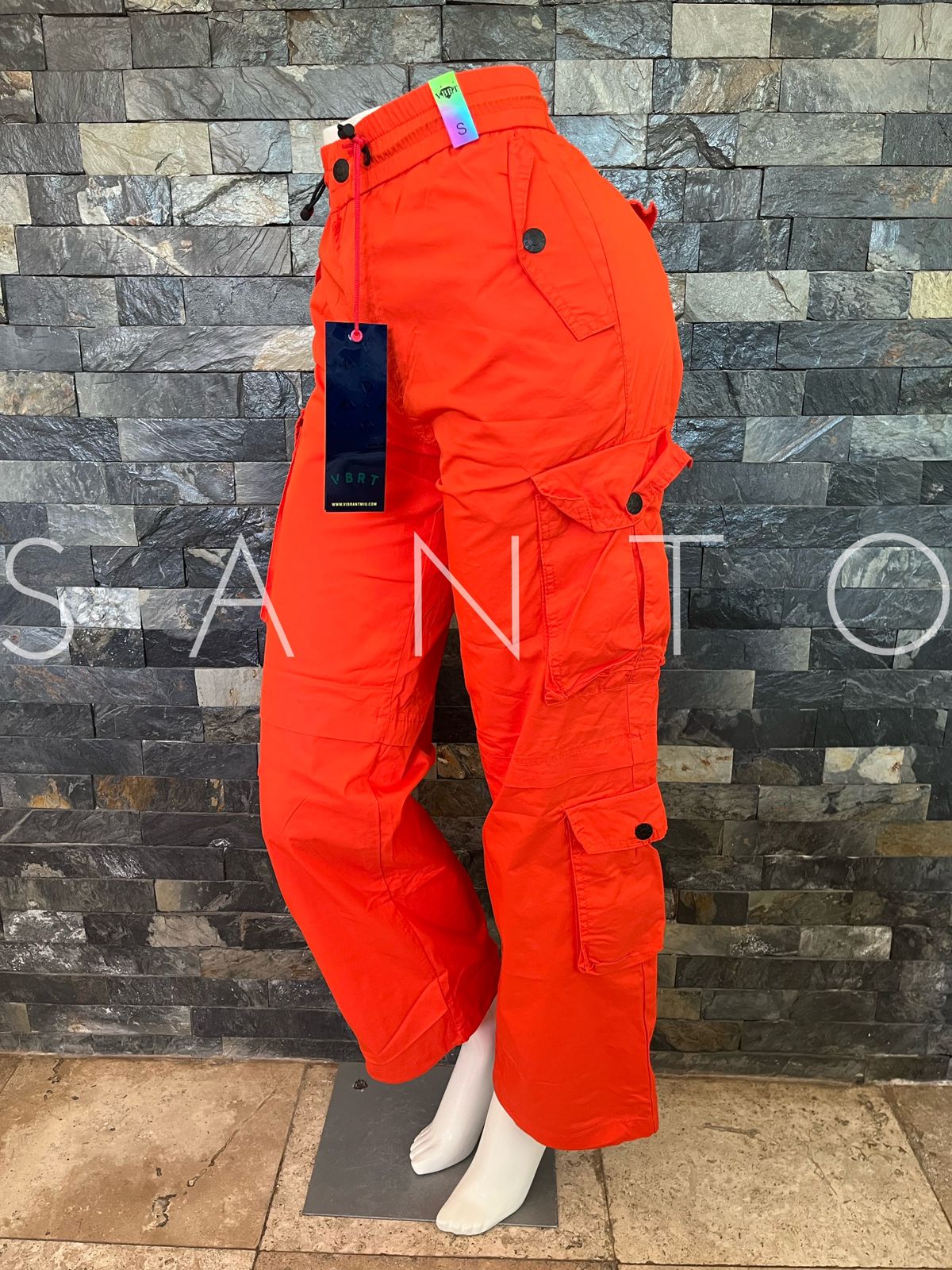 JEANS CARGO VIBRANT NARANJA