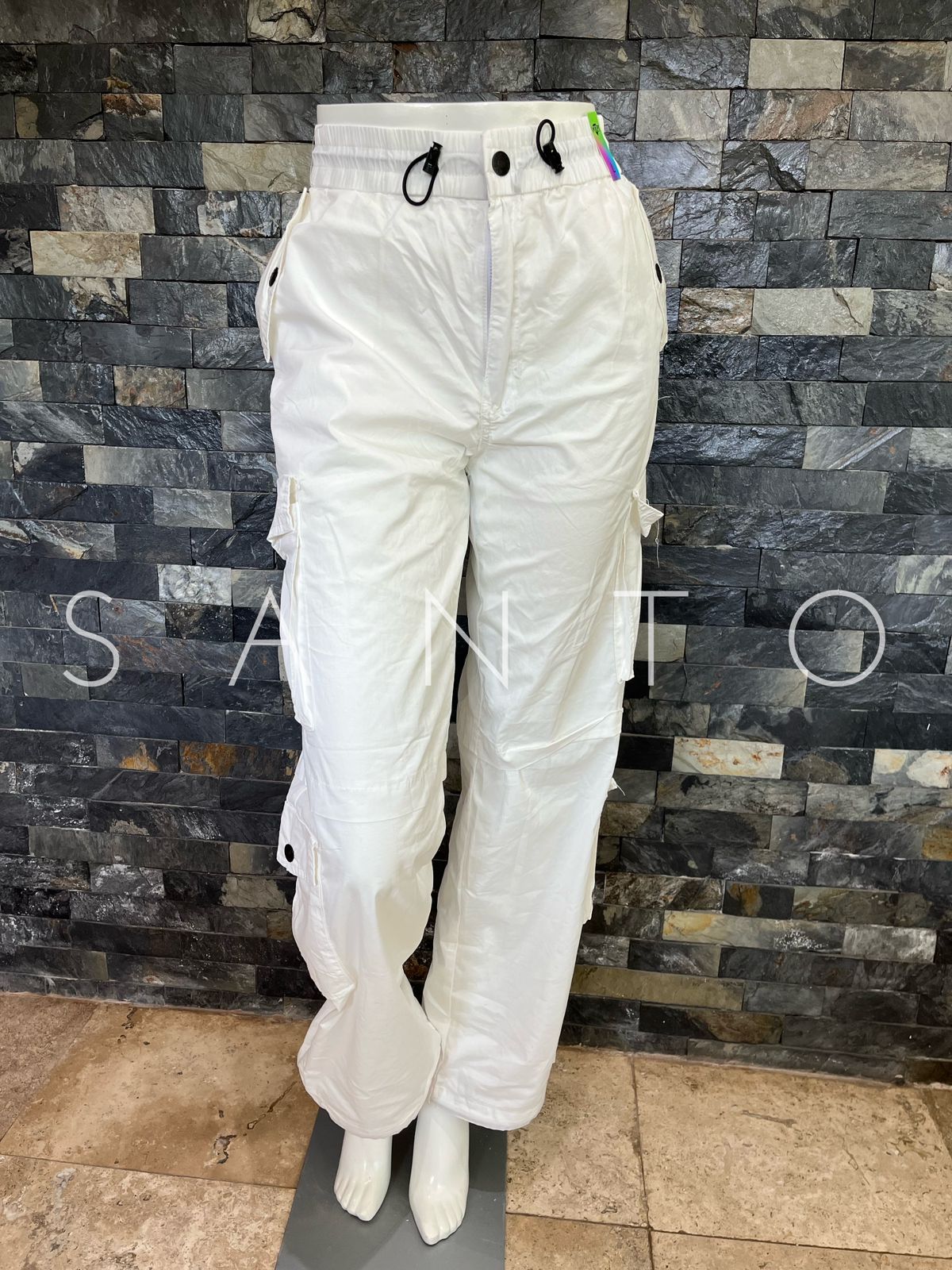 JEANS CARGO BLANCO VIBRANT