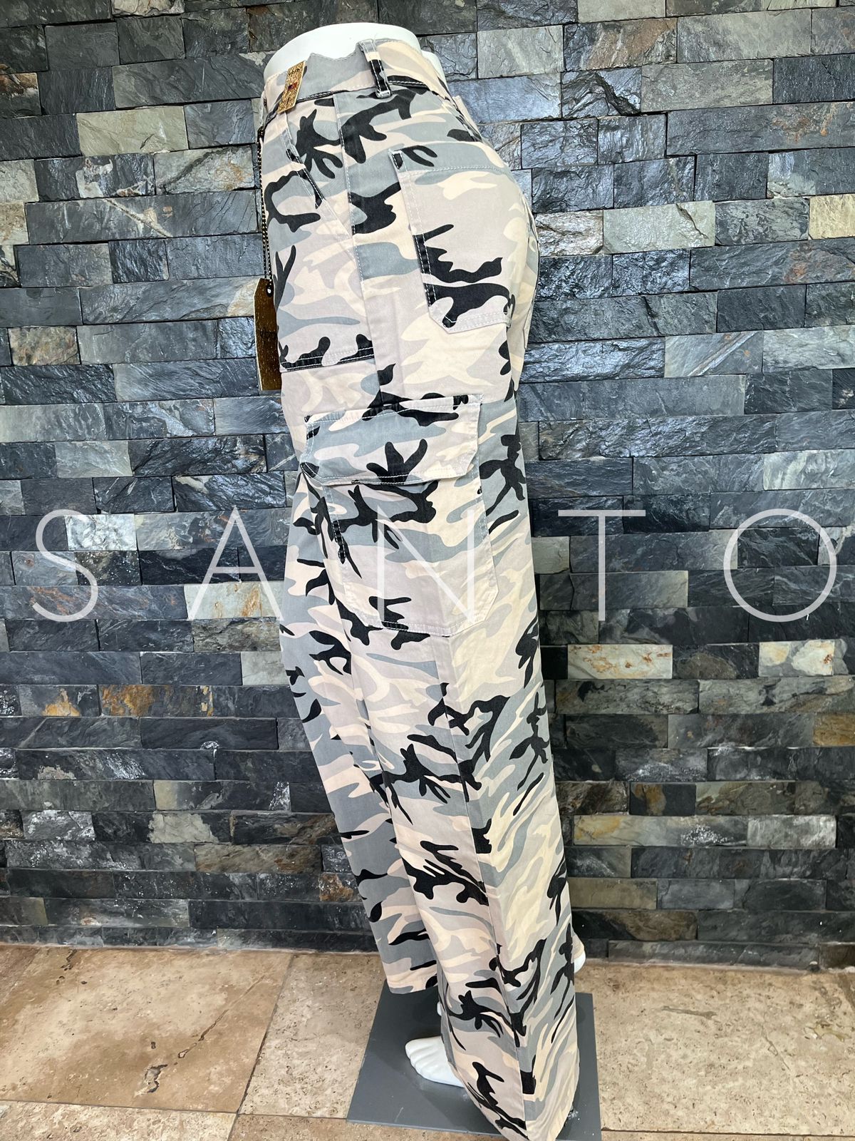 JEANS CARGO MILITAR CLARO VIBRANT