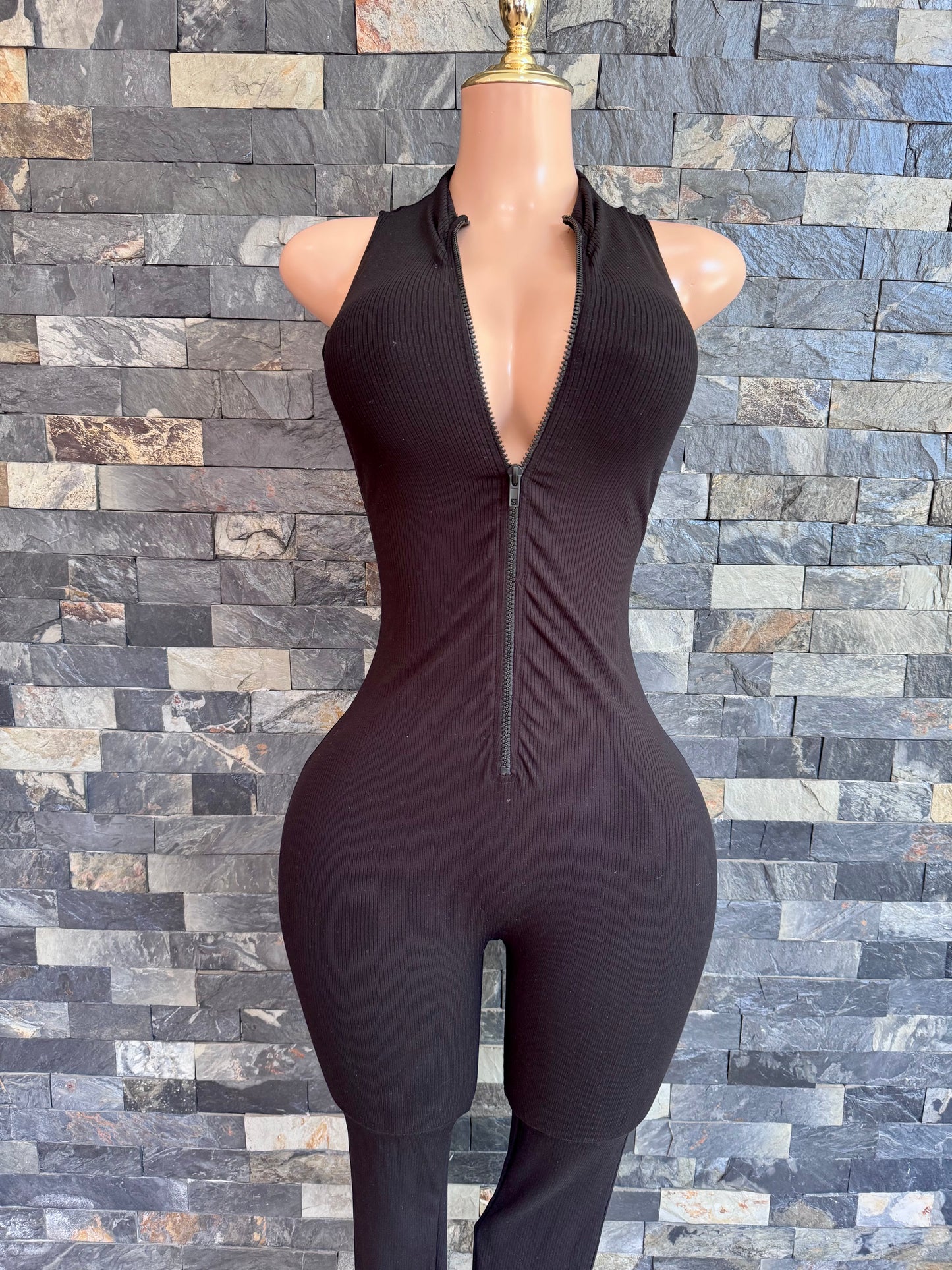 JUMPSUIT CIERRE DEPORTIVO NEGRO S/M
