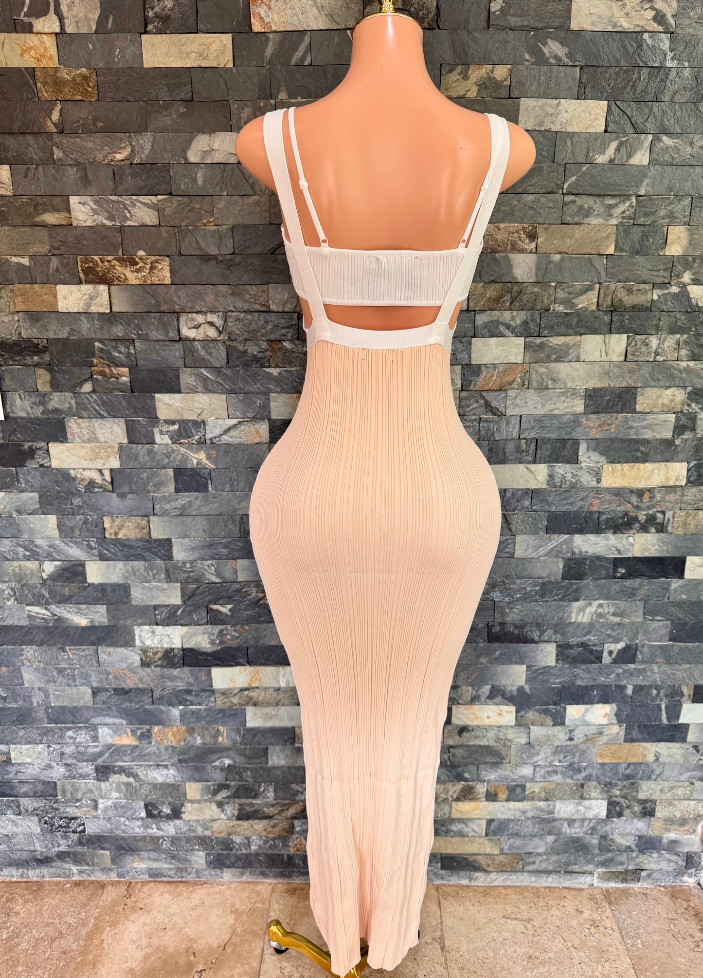 vestido set isadora nude