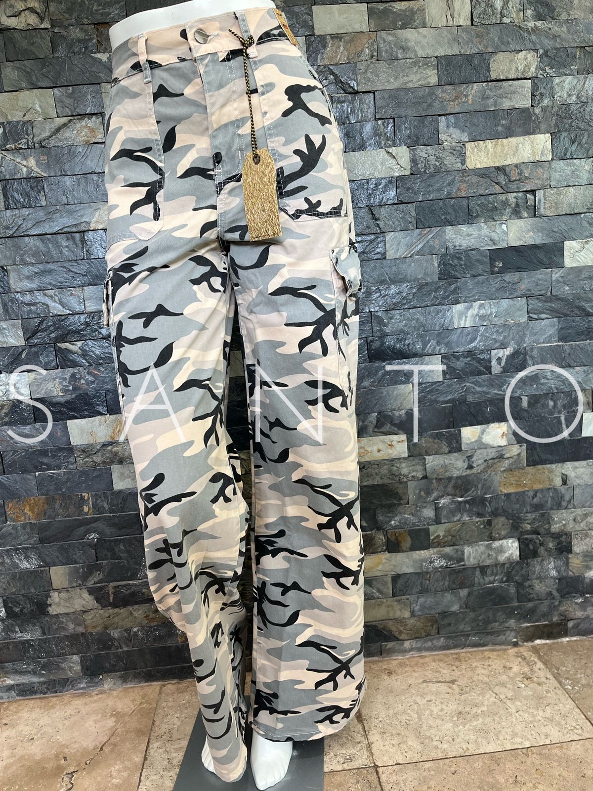 JEANS CARGO MILITAR CLARO VIBRANT