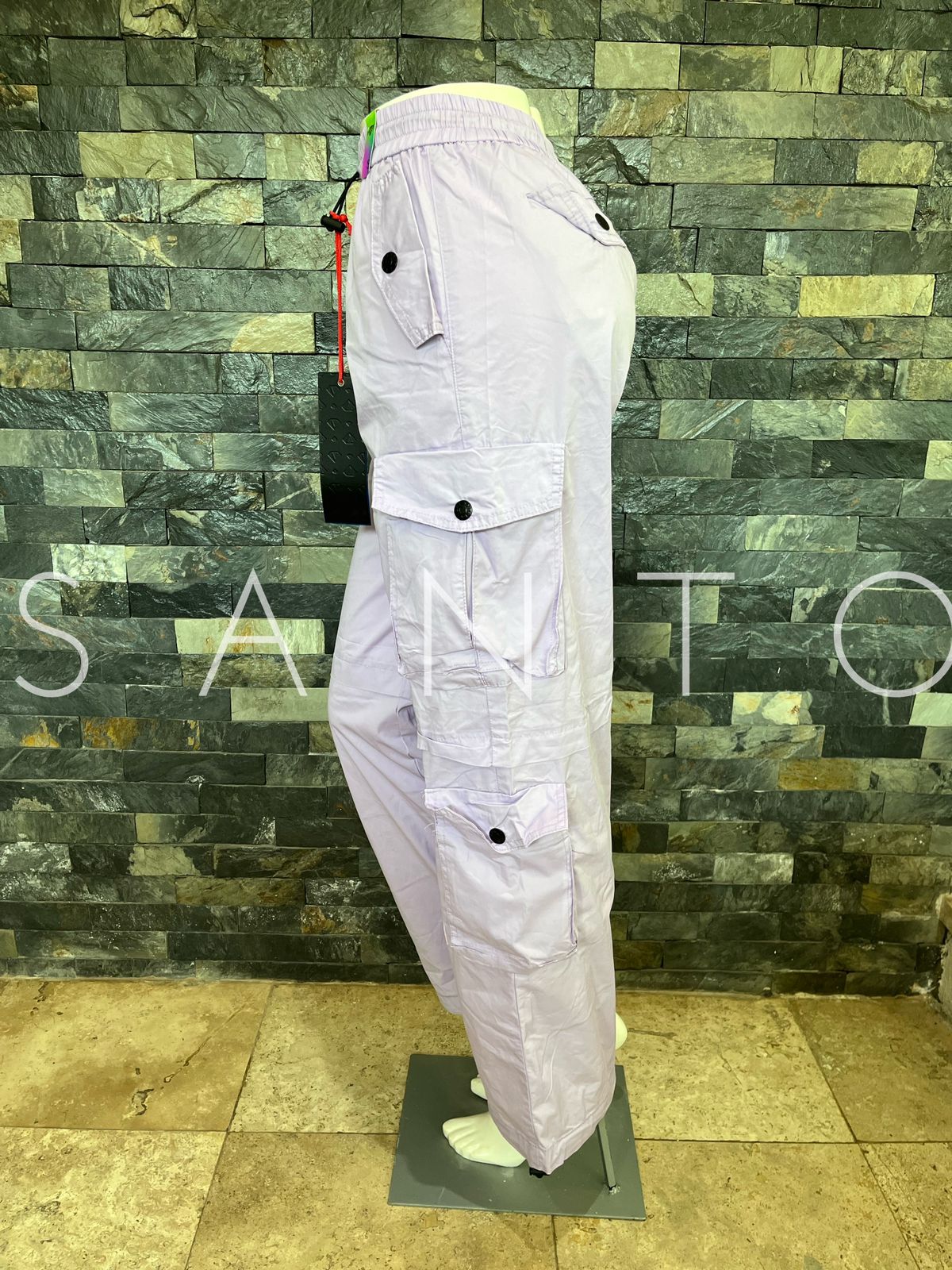 JEANS CARGO VIBRANT LILA