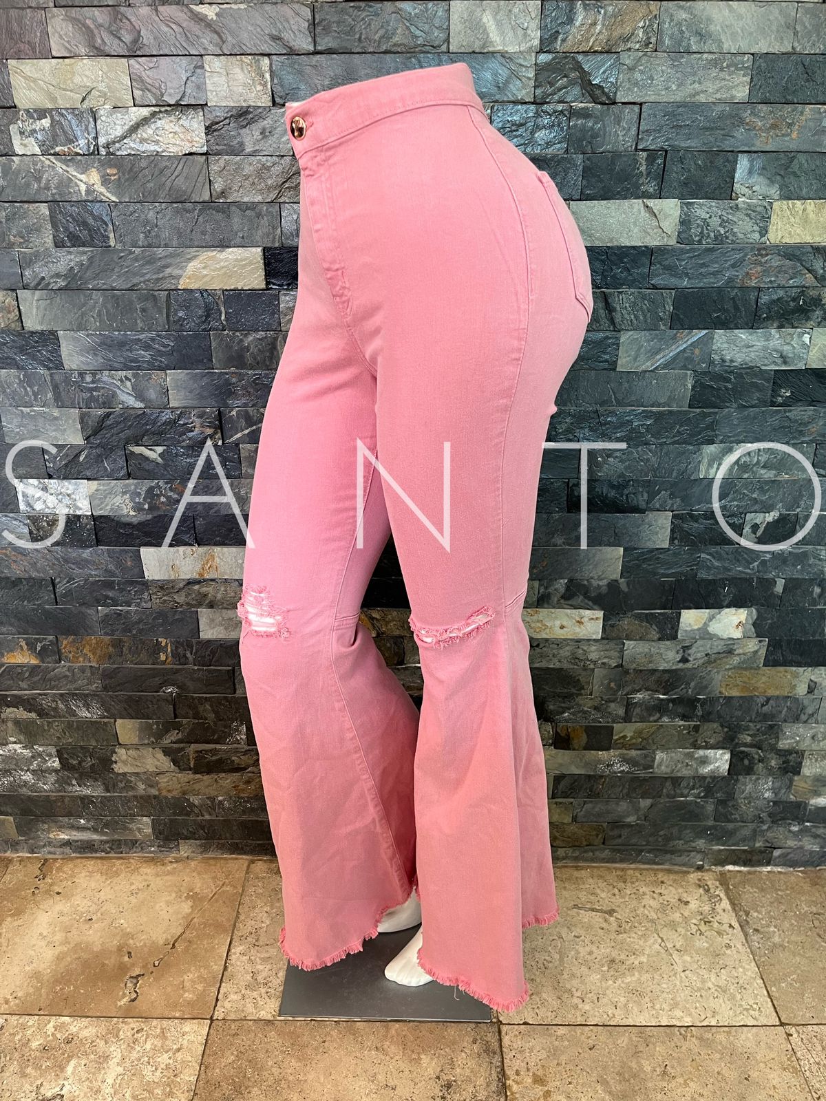 JEANS VIBRANT CAMPANA ROSA