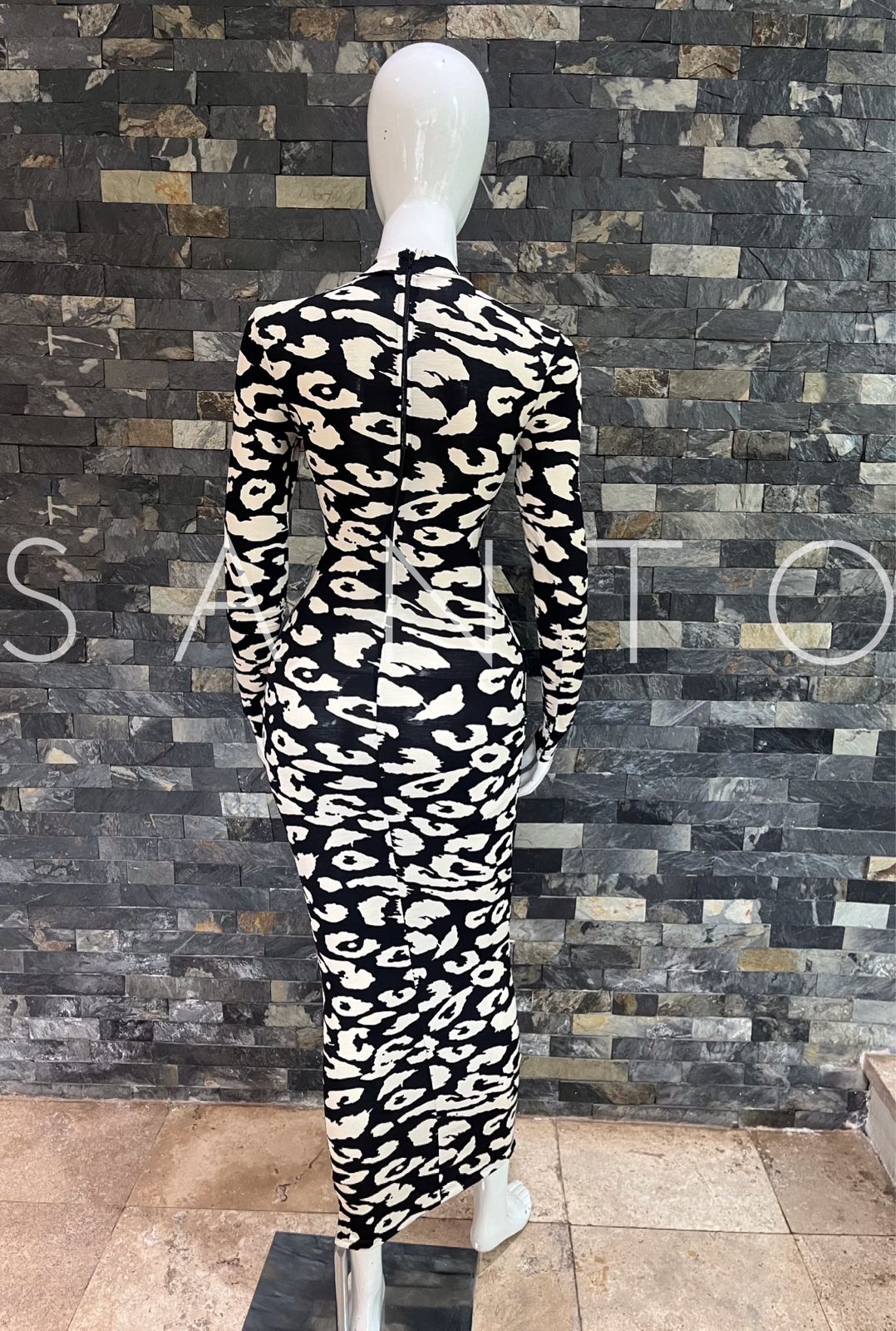 VESTIDO STAINS BLACK&WHITE