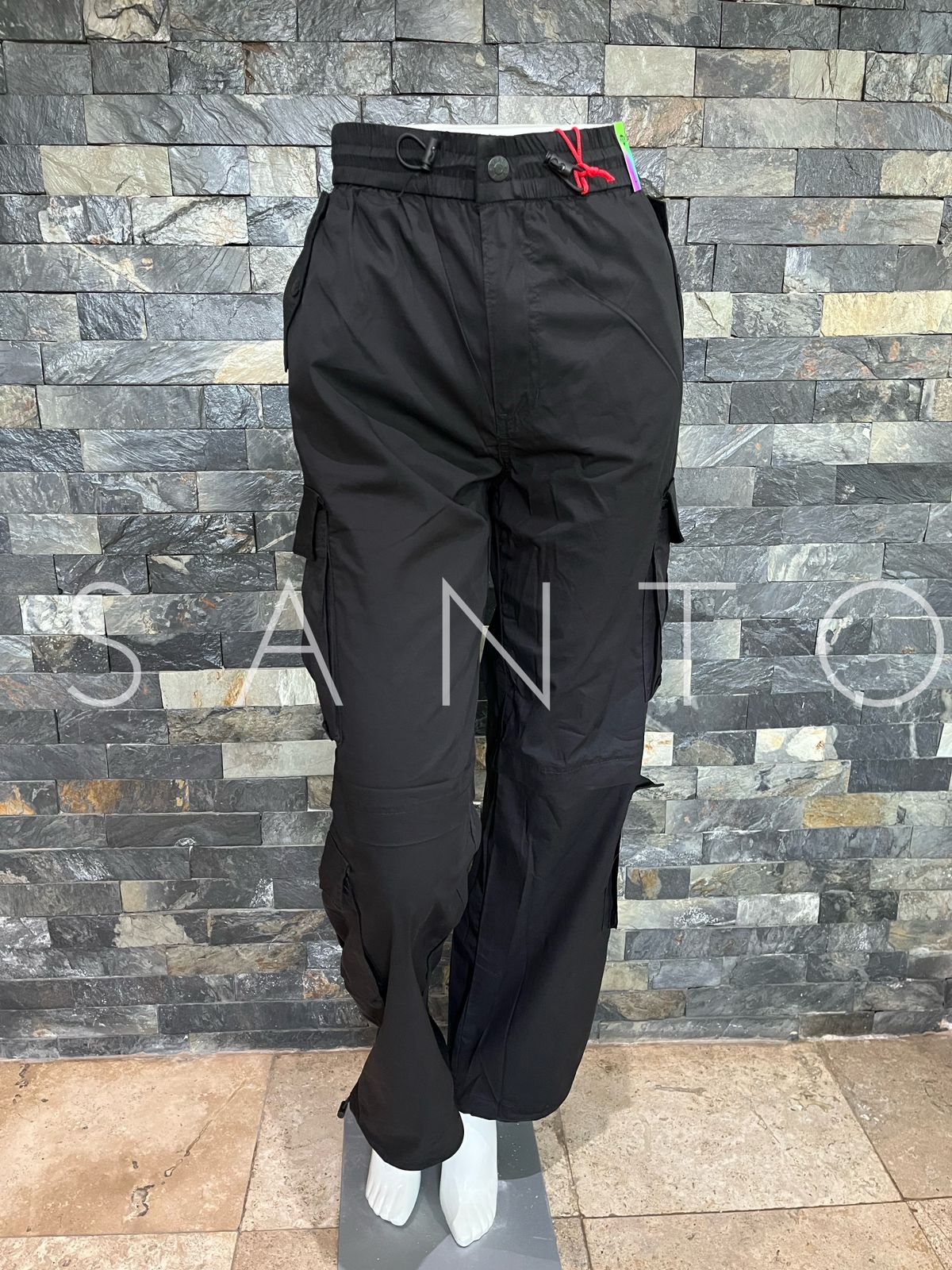 JEANS VIBRANT CARGO BLACK