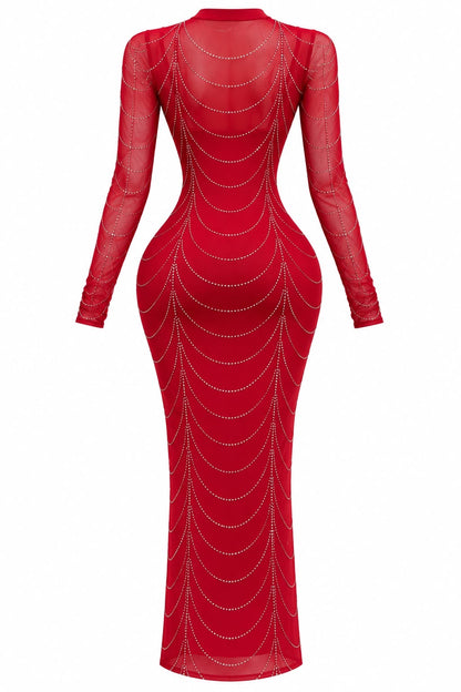 Vestido estela rubí