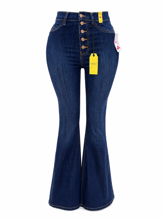 Jeans campana vibrant botones