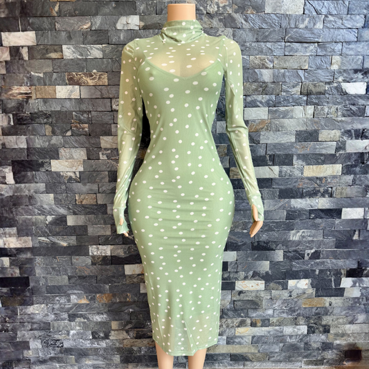 Maxi Mesh Lunares Kiwi