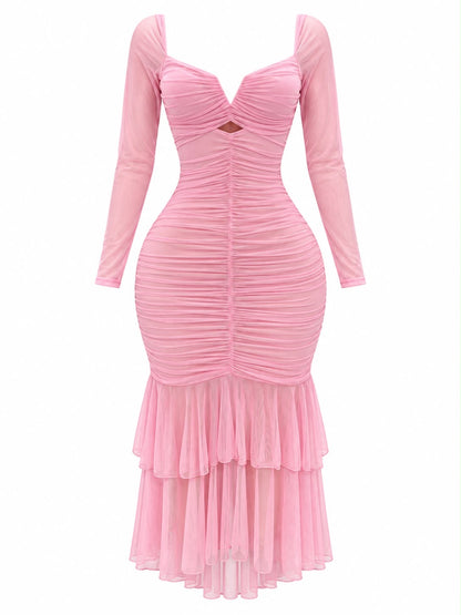 Maxi mesh strawberry pink