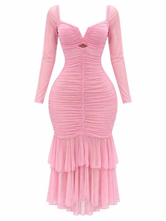 Maxi mesh strawberry pink
