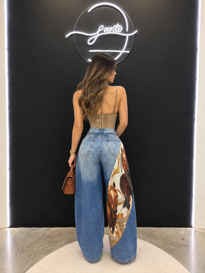 Pantalón vibrant pañuelo