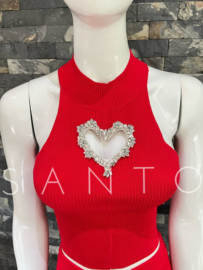 CONJUNTO ROJO CORAZONES