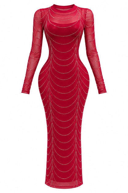 Vestido estela rubí