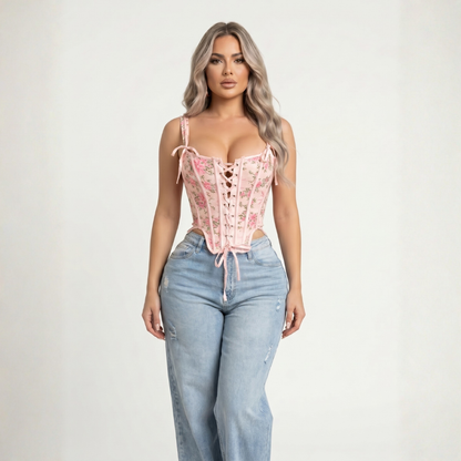Corset Spring Salmón
