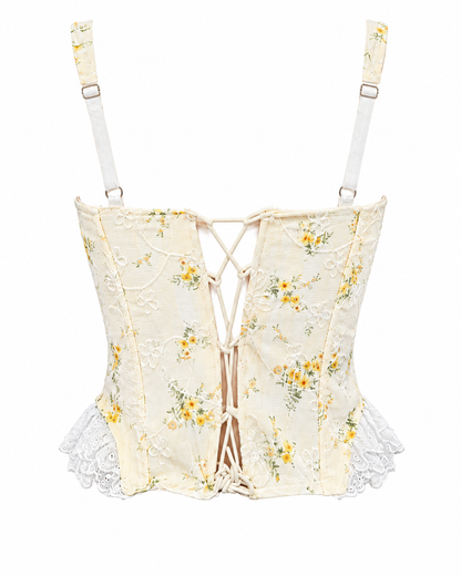 Corset romance yellow