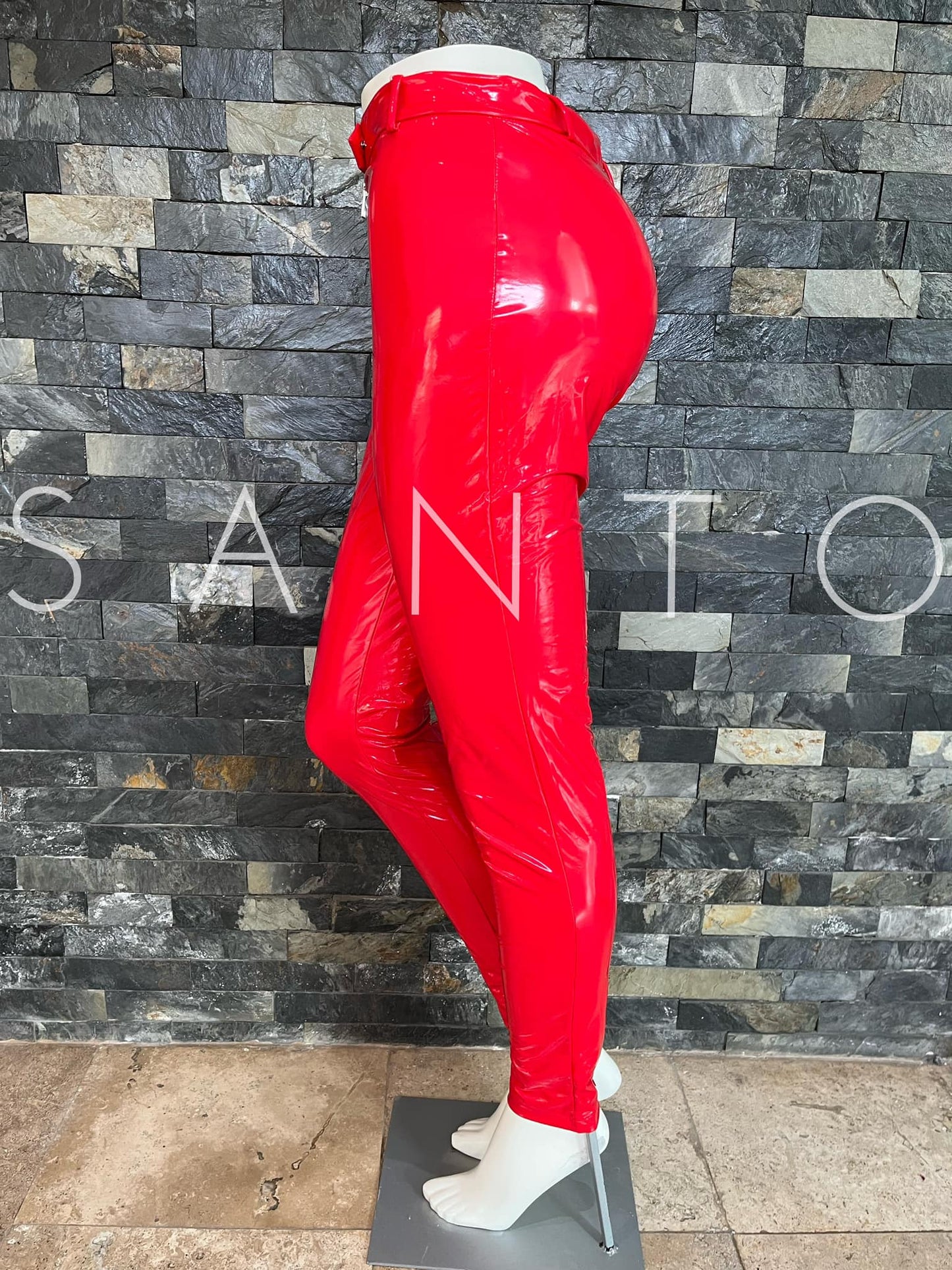 LEGGING LATEX RED