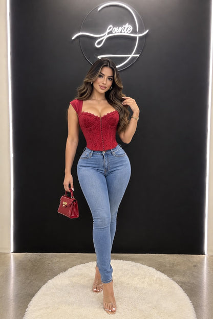 Corset lua rojo