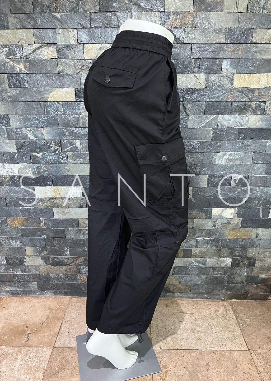 JEANS VIBRANT CARGO BLACK