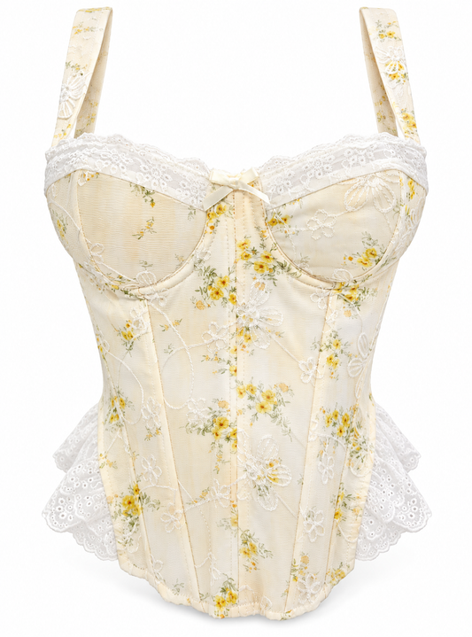 Corset romance yellow