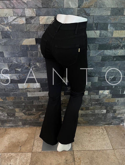 JEANS VIBRANT SEMI CAMPANA BLACK 1P5221