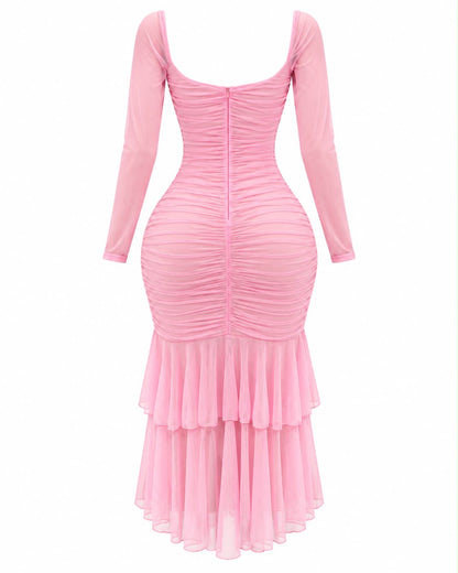 Maxi mesh strawberry pink