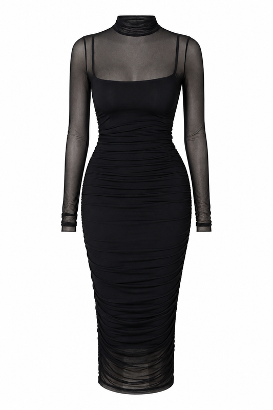 Vestido MIDI muse negro