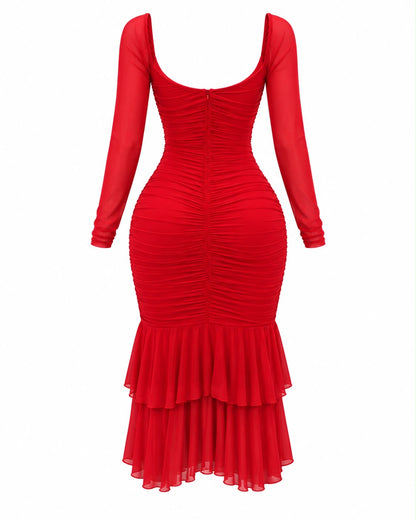 Maxi mesh cherry red