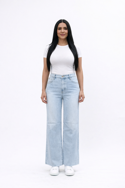 vibrant straigh high waist light standard