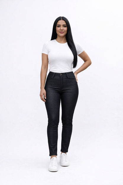 vibrant skinny coated black