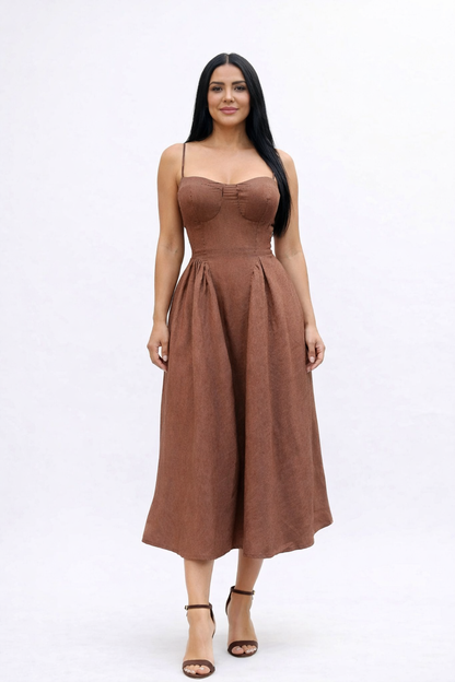 Maxi vestido mocha