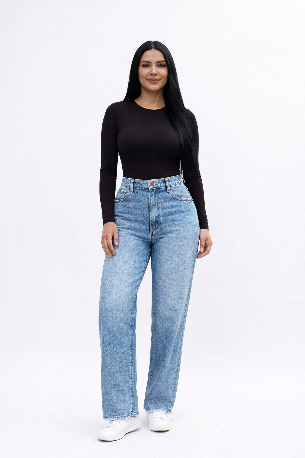 vibrant straigh high waist médium stone