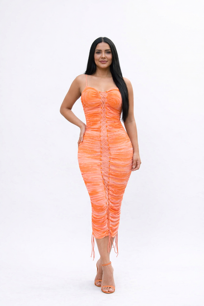 Vestido Orange mesh