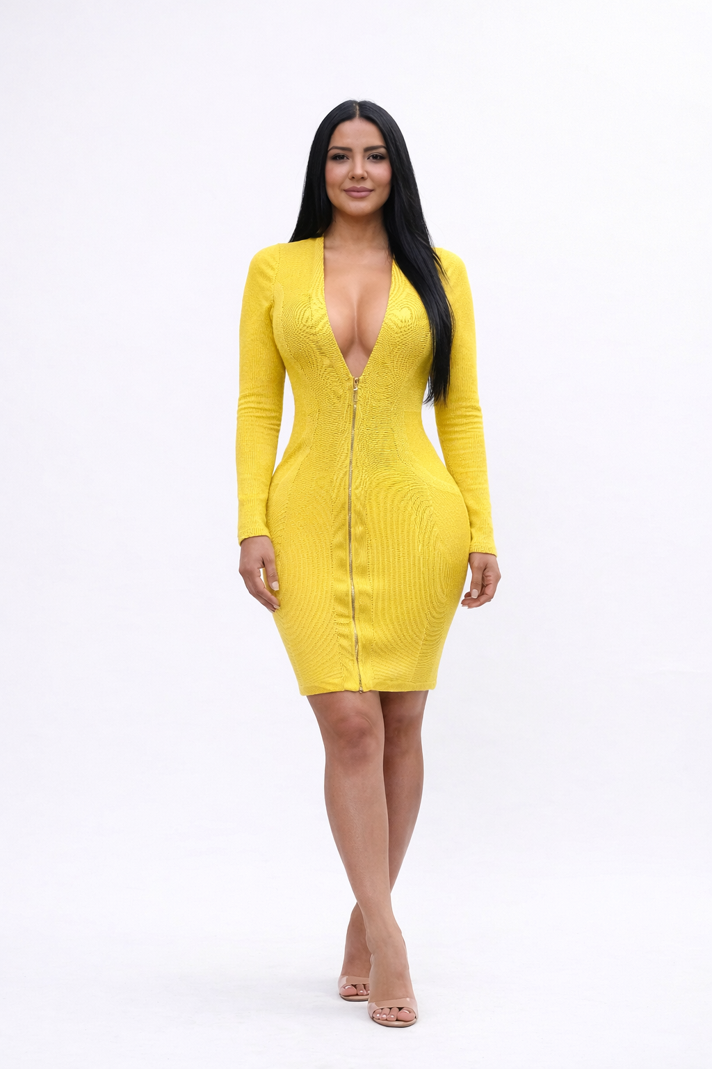 Mini vestido limón