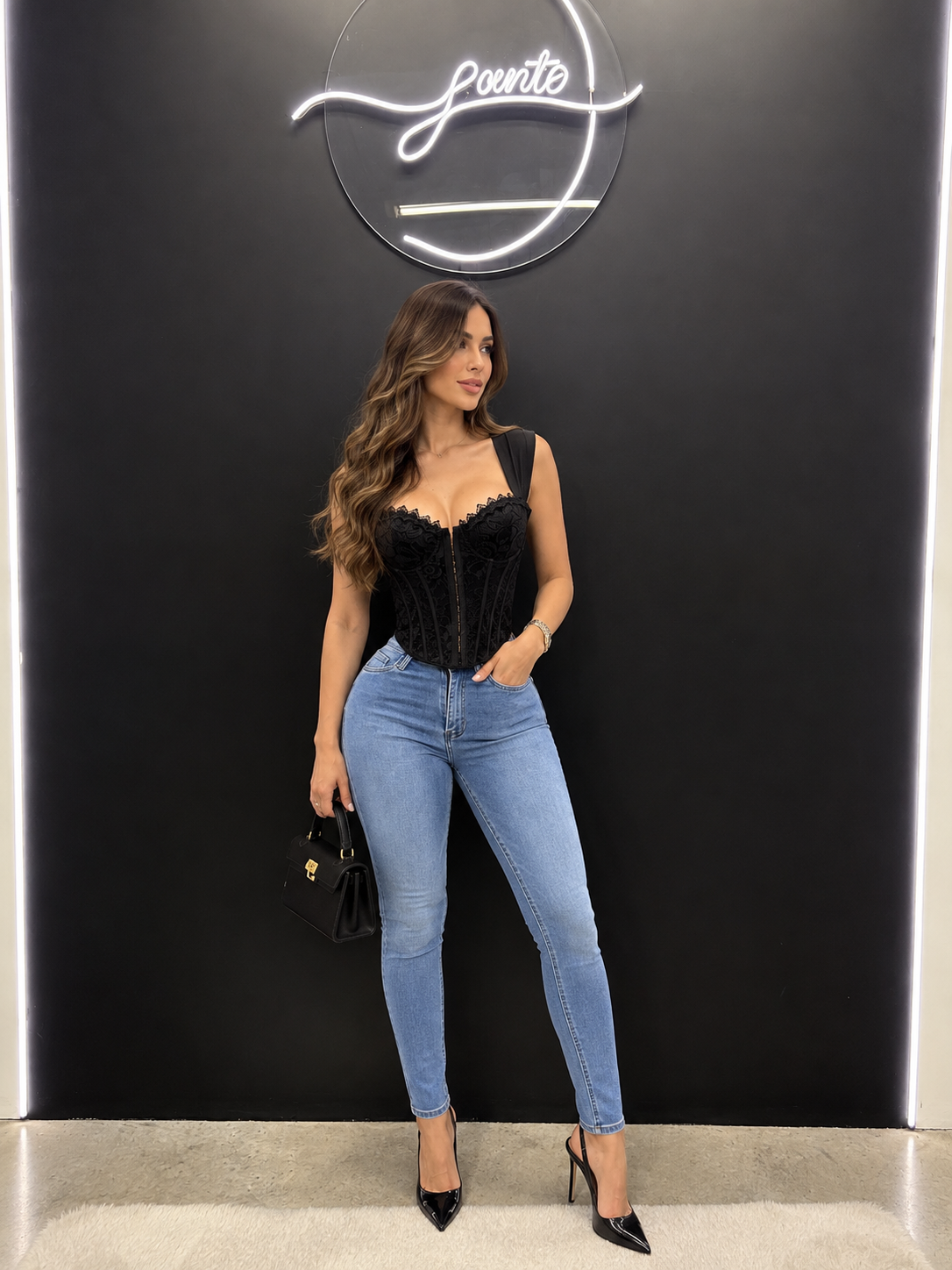 Corset lua negro