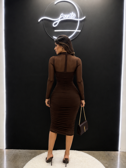 Vestido MIDI muse cocoa