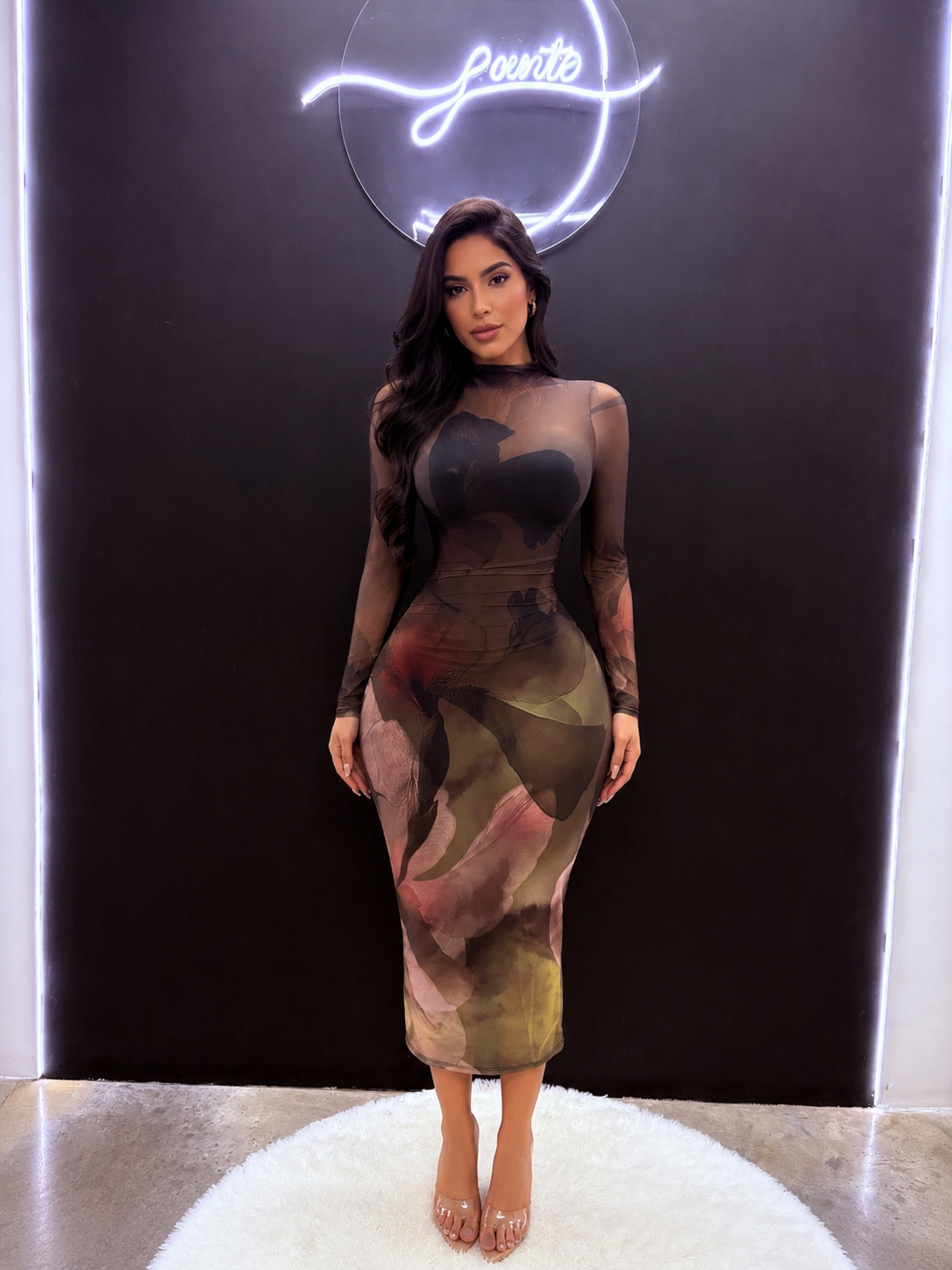 Vestido mesh Azalea