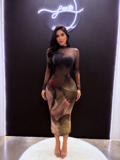 Vestido mesh Azalea