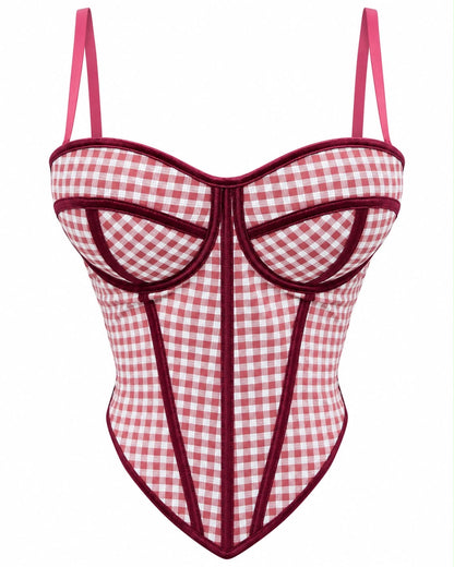 Corset picnic rojo