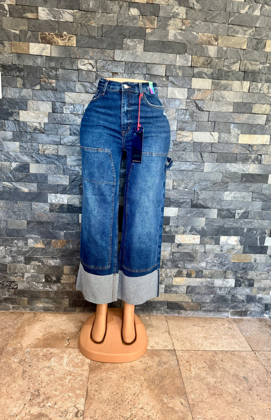 vibrant wide leg cifra up cropped dark stone