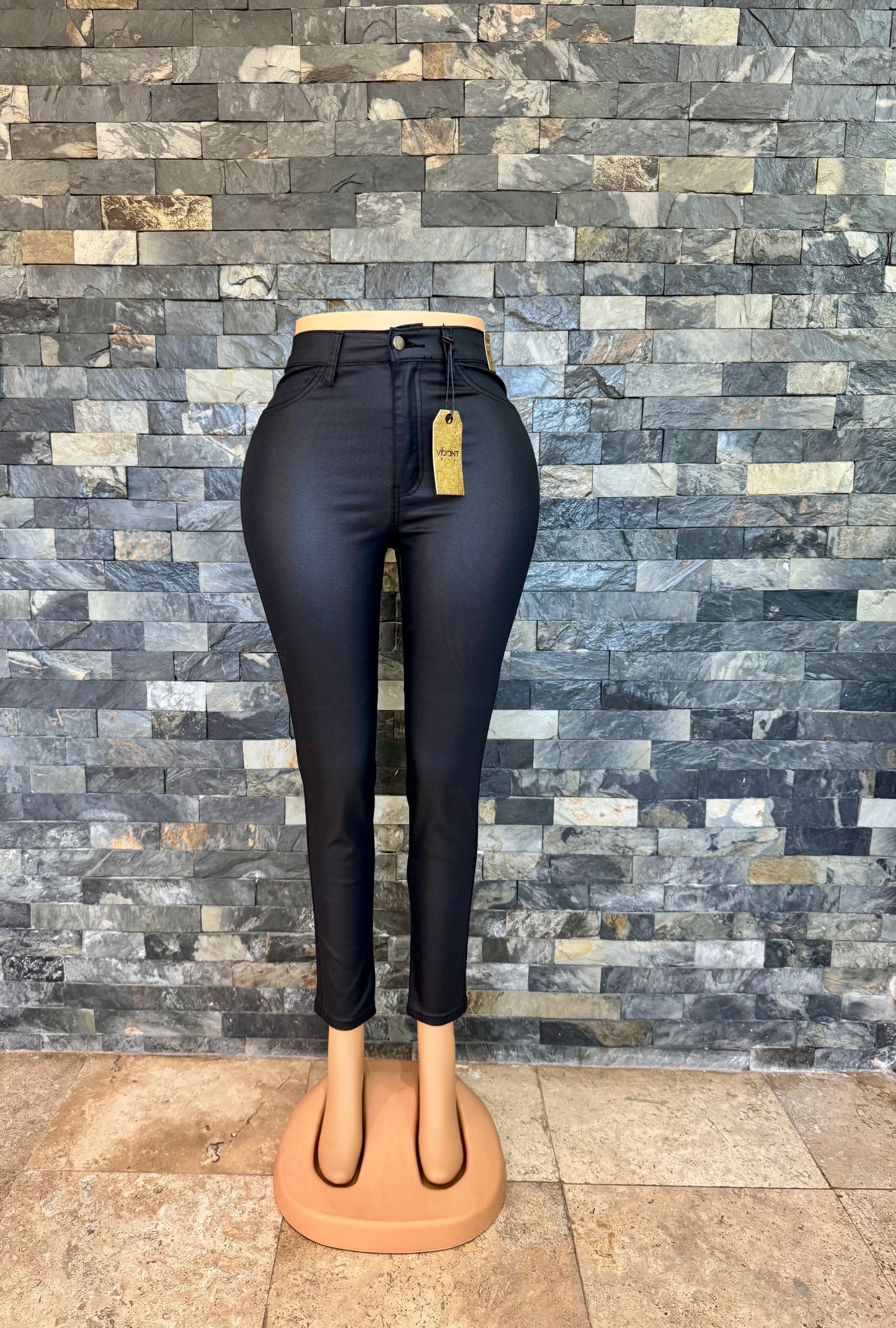 vibrant skinny coated black