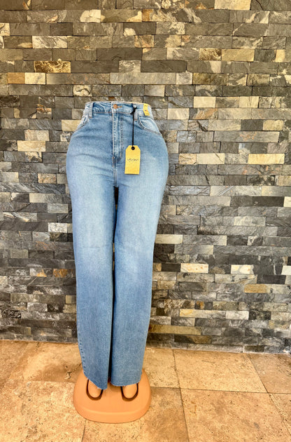 vibrant straigh high waist médium stone