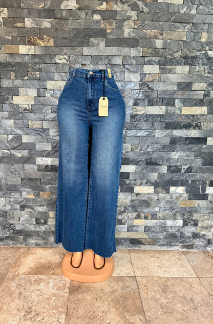 vibrant straig high waist dark stone