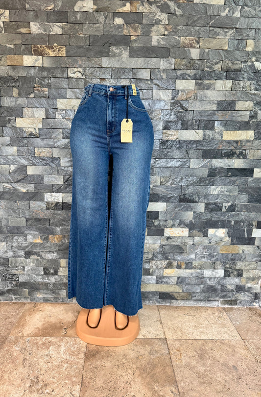 vibrant straig high waist dark stone