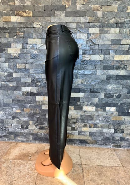 vibrant wide leg vinil black