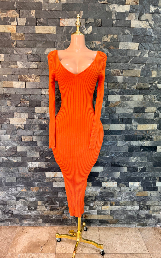 Vestido de punto MIDI