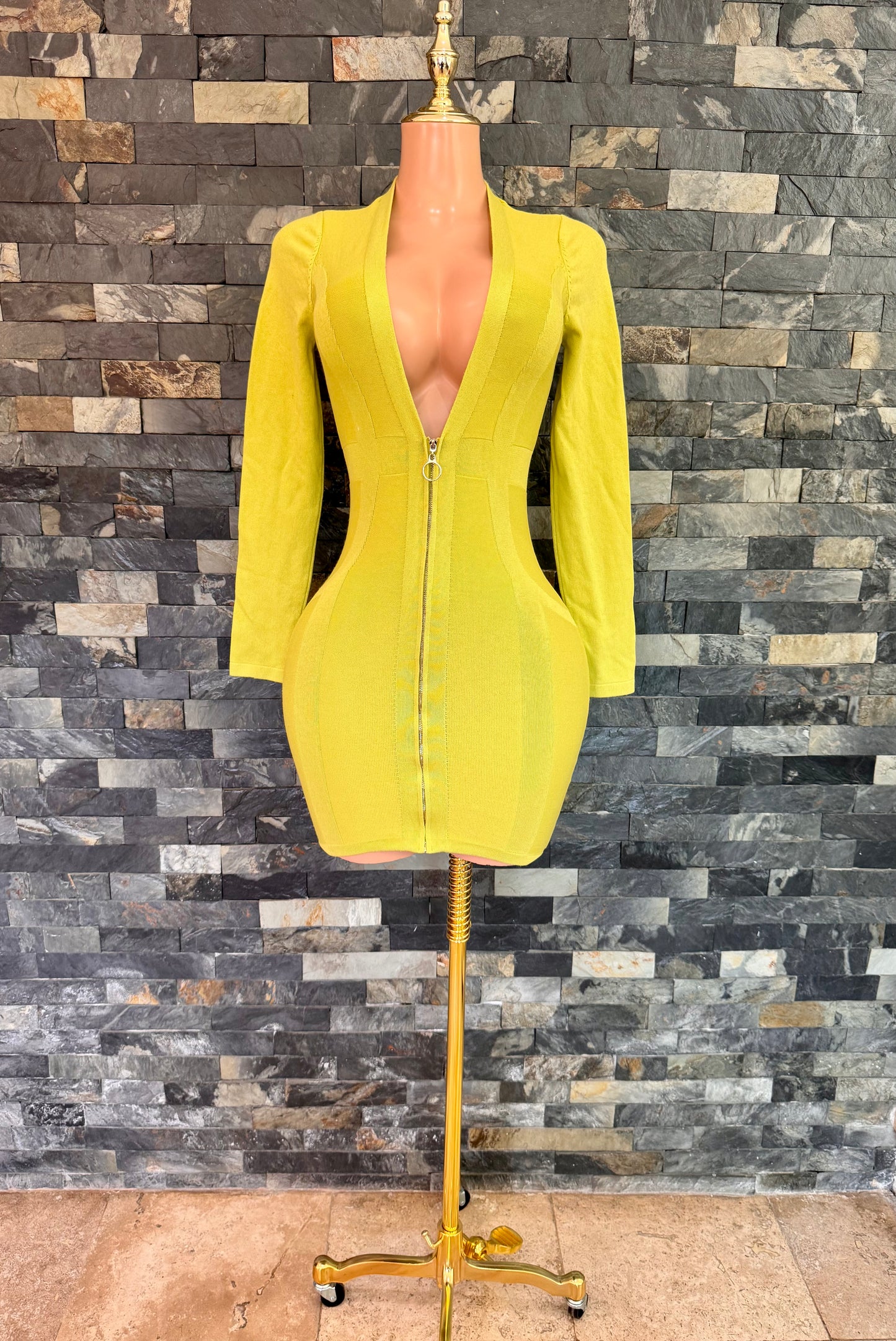 Mini vestido limón